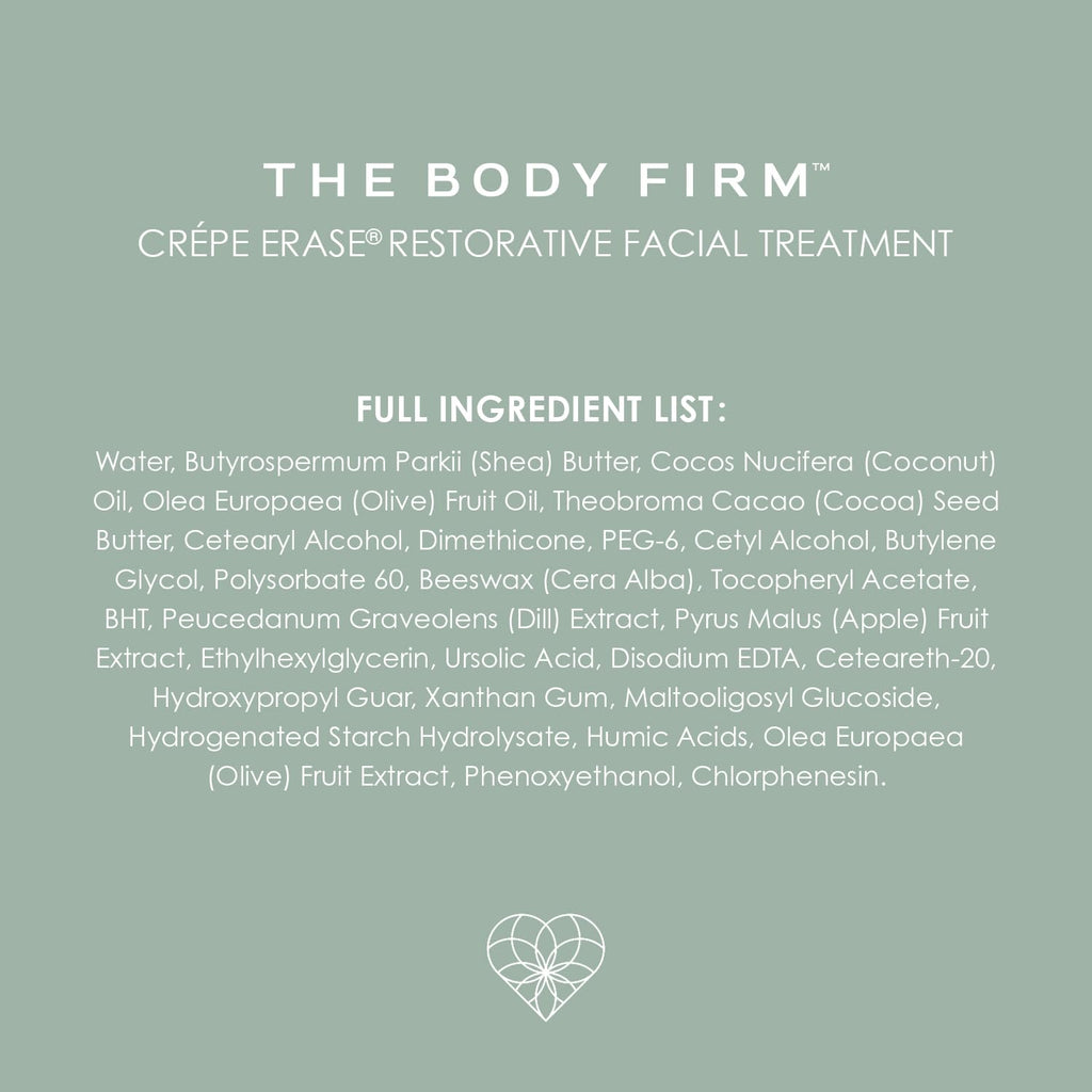 Body Firm Crepe Erase Facial Repair Treatment, Anti Aging Face Moisturizer With Shea Butter, Collagen, Vitamin E, Neck Firming Cream for Wrinkles and Fine Lines, Original Citrus, 1.7 FL Oz - Maple Wellness Supplements