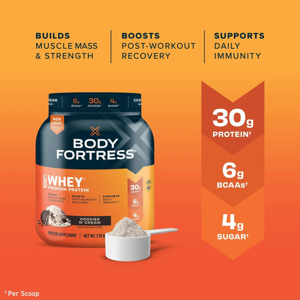 Body Fortress Super Advanced Isolate Protein Powder, Gluten Free, Vanilla Creme Flavored - TrustMedUSA