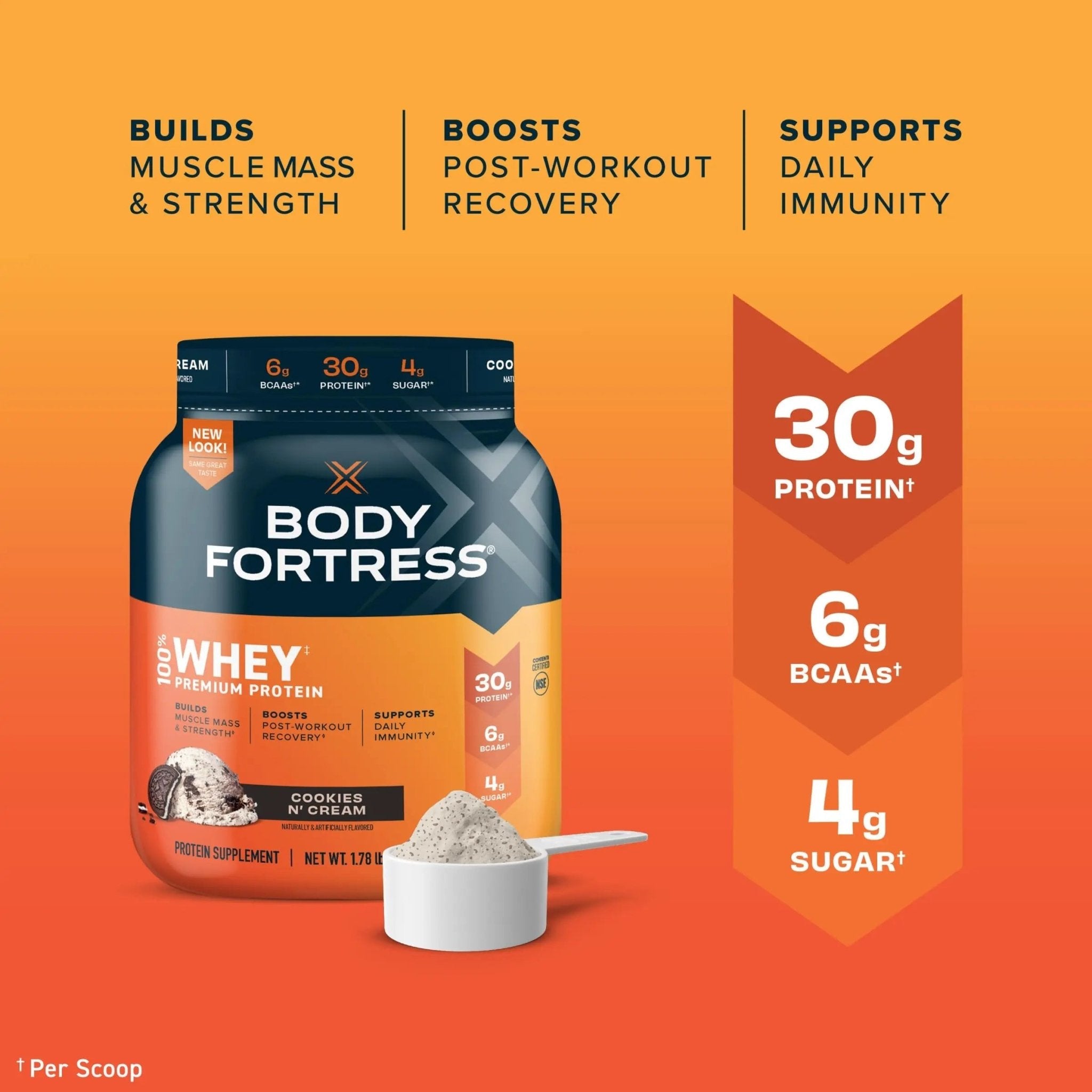 Body Fortress Super Advanced Isolate Protein Powder, Gluten Free, Vanilla Creme Flavored - TrustMedUSA