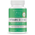 Body Kitchen Vegan Plant-Based Vitamin D3 + K2 (MK7) Supplement, Bone and Heart - TrustMedUSA