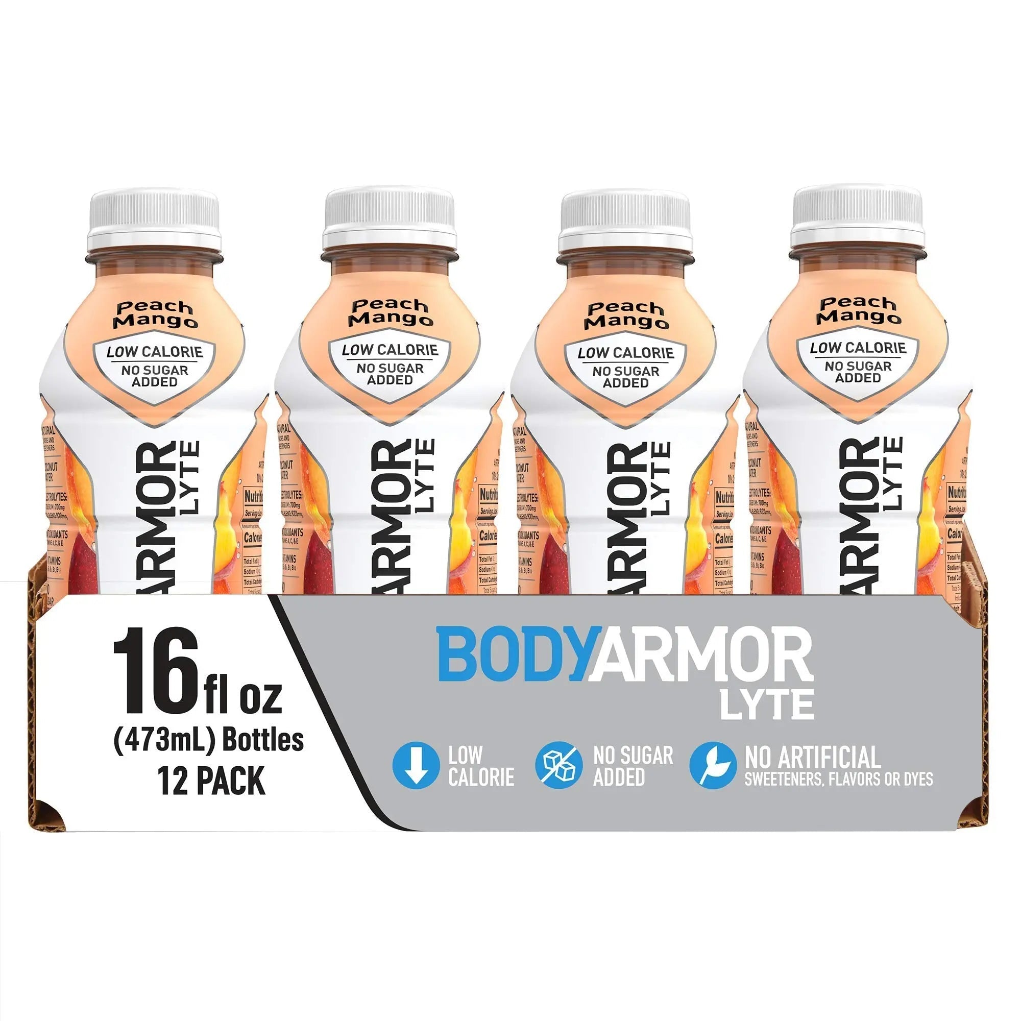 BODYARMOR LYTE Sports Drink Low-Calorie Sports Beverage, Peach Mango, Coconut - TrustMedUSA