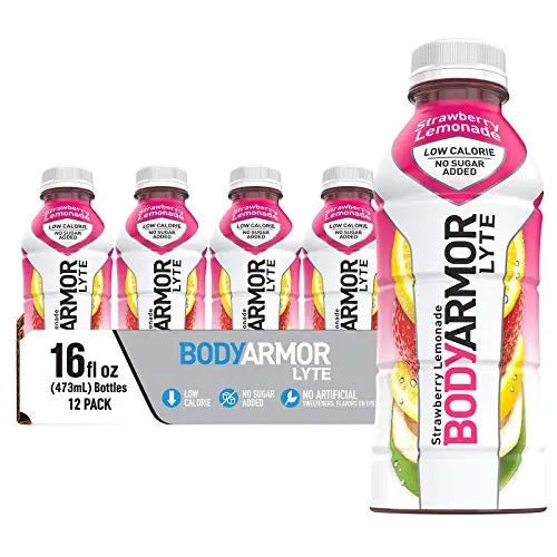 BODYARMOR LYTE Sports Drink Low-Calorie Sports Beverage, Strawberry Lemonade - TrustMedUSA