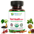 Bodymune Heart Health Blend Cholesterol Support – Organic Cardiovascular & Circulation Supplement – with Green Tea, Pomegranate & Black Seed Oil – 66 Capsules – USDA Organic, Vegan - TrustMedUSA