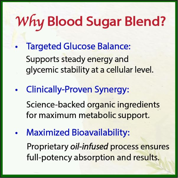 Bodymune USDA Organic Blood Sugar Blend | Supports Healthy Metabolism* | with Bitter Melon, Moringa, Aloe Vera, Nopal, Papaya Extracts & More | 60-Day Supply | Vegan & Non-GMO | USA-Made - TrustMedUSA