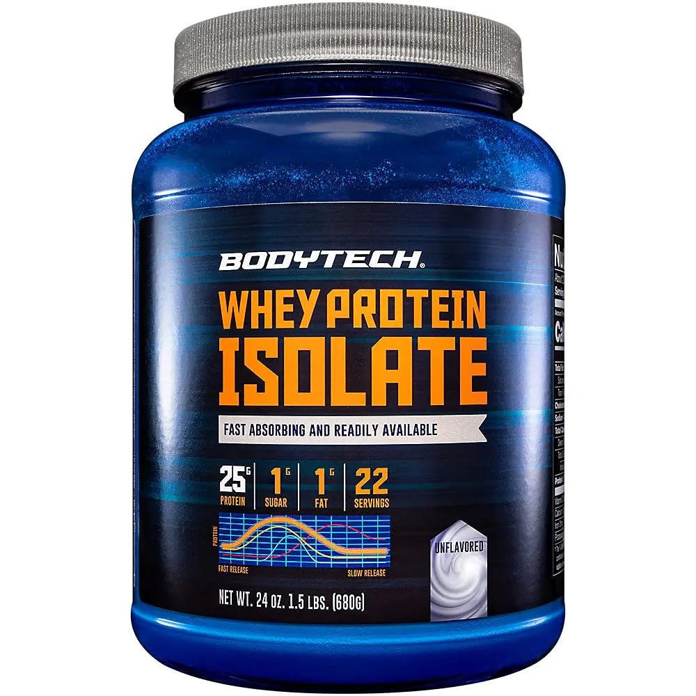 BODYTECH Whey Protein Isolate Powder - with 25 Grams of Protein per Serving & BCAA's - TrustMedUSA