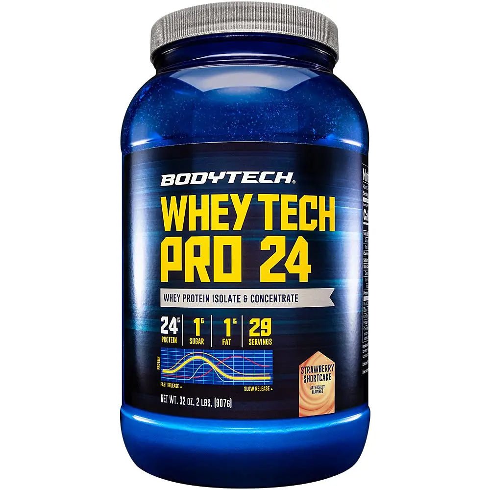 BODYTECH Whey Tech Pro 24 Protein Powder - Protein Enzyme Blend with BCAA's - TrustMedUSA