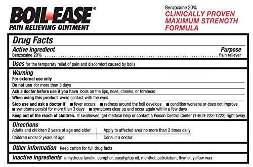 Boil Ease Pain Relieving Ointment, 2 Pack - TrustMedUSA