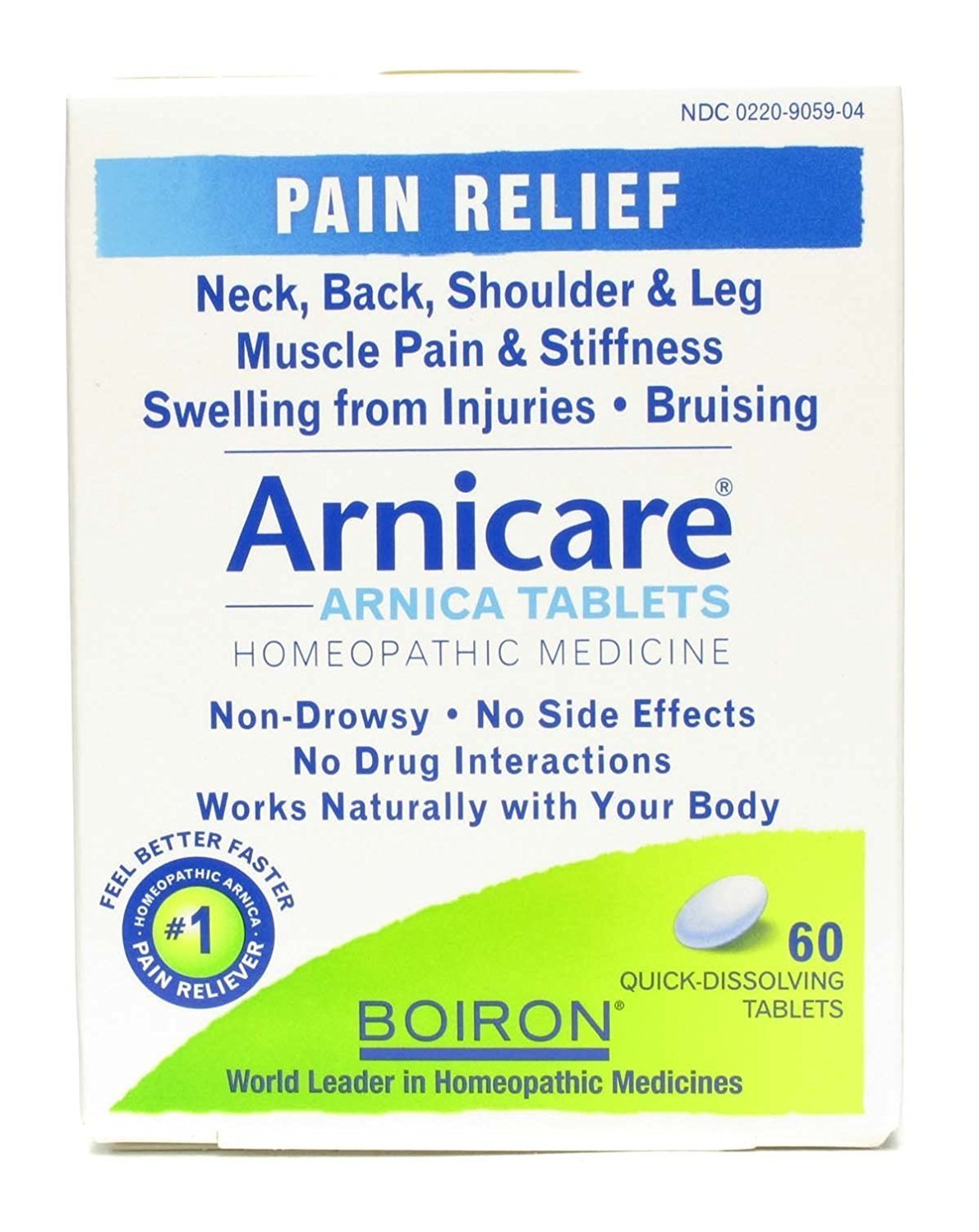 Boiron Arnicacare Arnica Tablets 60 ea (Pack of 3) - TrustMedUSA