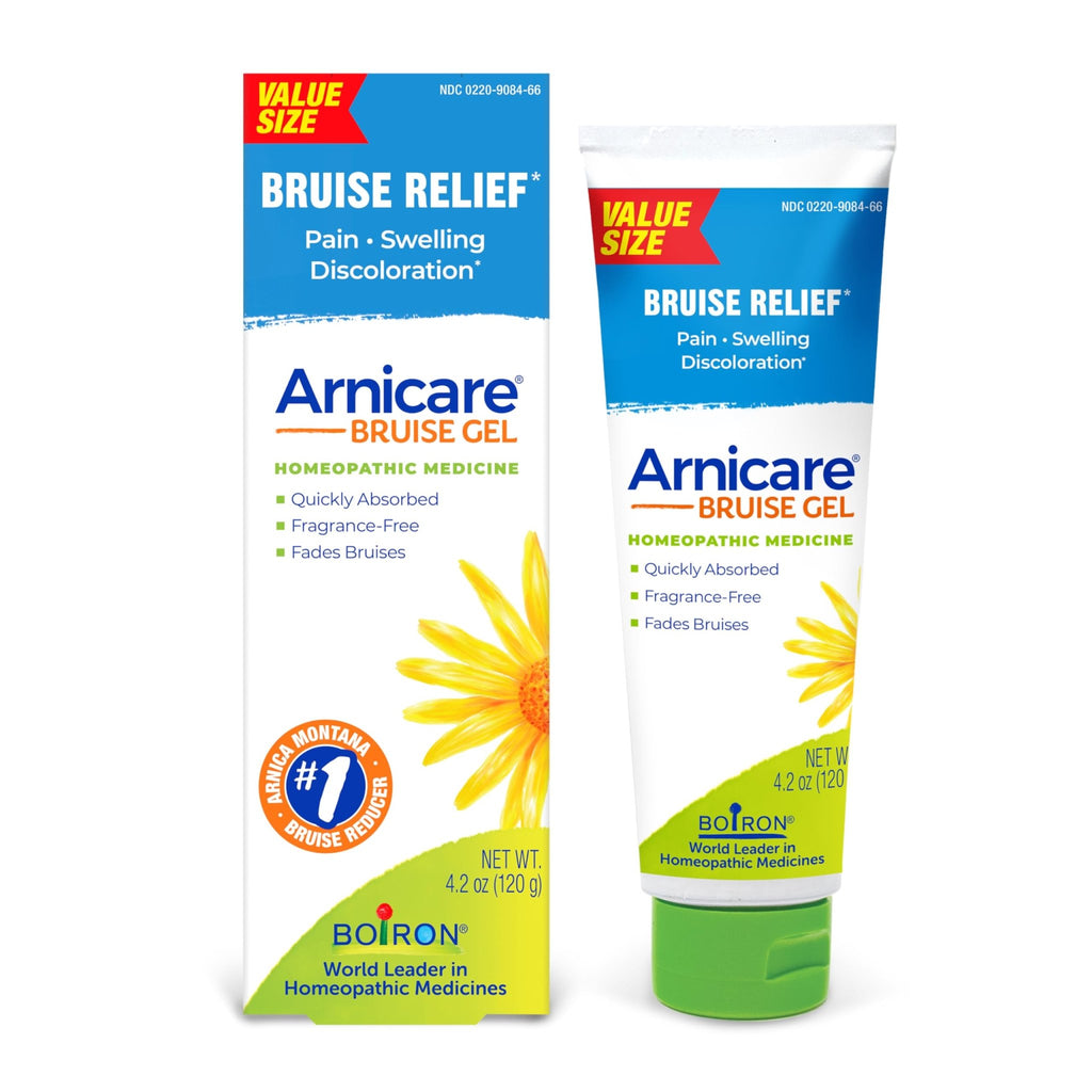 Boiron Arnicare Bruise Gel for Pain, Inflammation or Swelling, Soreness, and Discoloration - Non-greasy and Fragrance-Free - 4.2 oz - TrustMedUSA