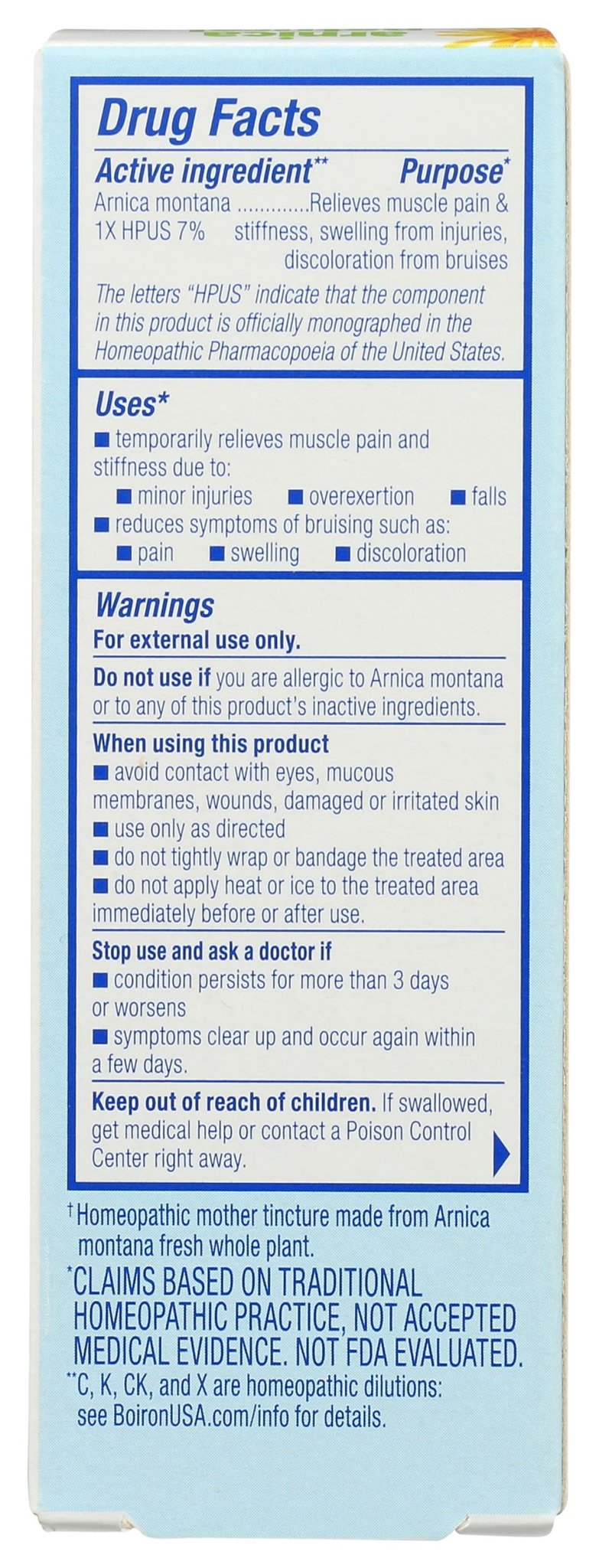 Boiron Arnicare Cream, Homeopathic Medicine for Pain Relief, 1.3 Ounce (Pack of 1) - TrustMedUSA
