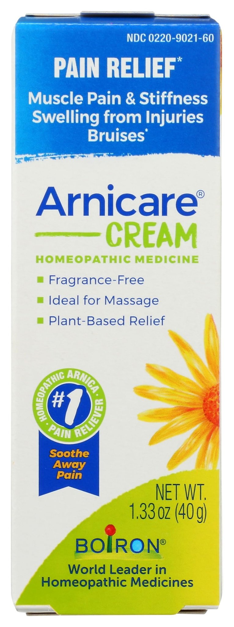 Boiron Arnicare Cream, Homeopathic Medicine for Pain Relief, 1.3 Ounce (Pack of 1) - TrustMedUSA