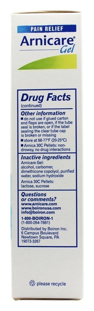 Boiron Arnicare Gel 2.6 oz with Arnica Montana Pellets 80 ct Bluetube - TrustMedUSA