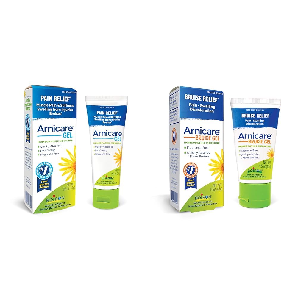 Boiron Arnicare Gel & Bruise Gel Bundle for Soothing Relief of Joint & Muscle Pain, Bruises or Injury - Unisex-Adults & Kids - TrustMedUSA
