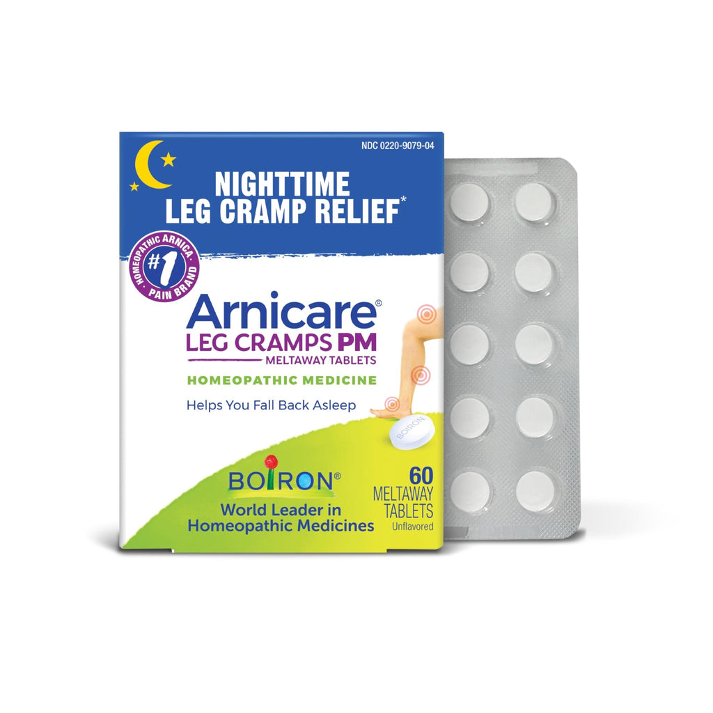Boiron Arnicare Leg Cramps PM for Nighttime Relief from Cramping and Stiffness in Feet or Calves - 60 Tablets - TrustMedUSA