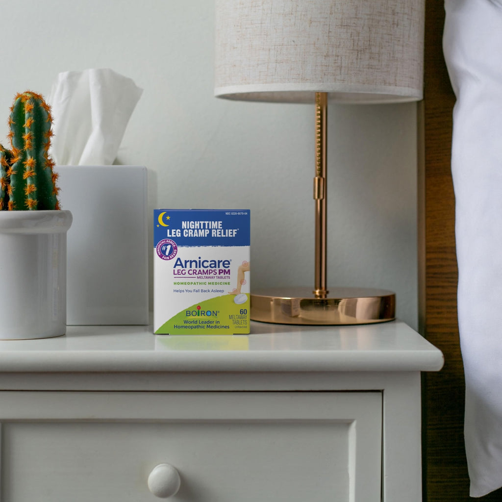 Boiron Arnicare Leg Cramps PM for Nighttime Relief from Cramping and Stiffness in Feet or Calves - 60 Tablets - TrustMedUSA