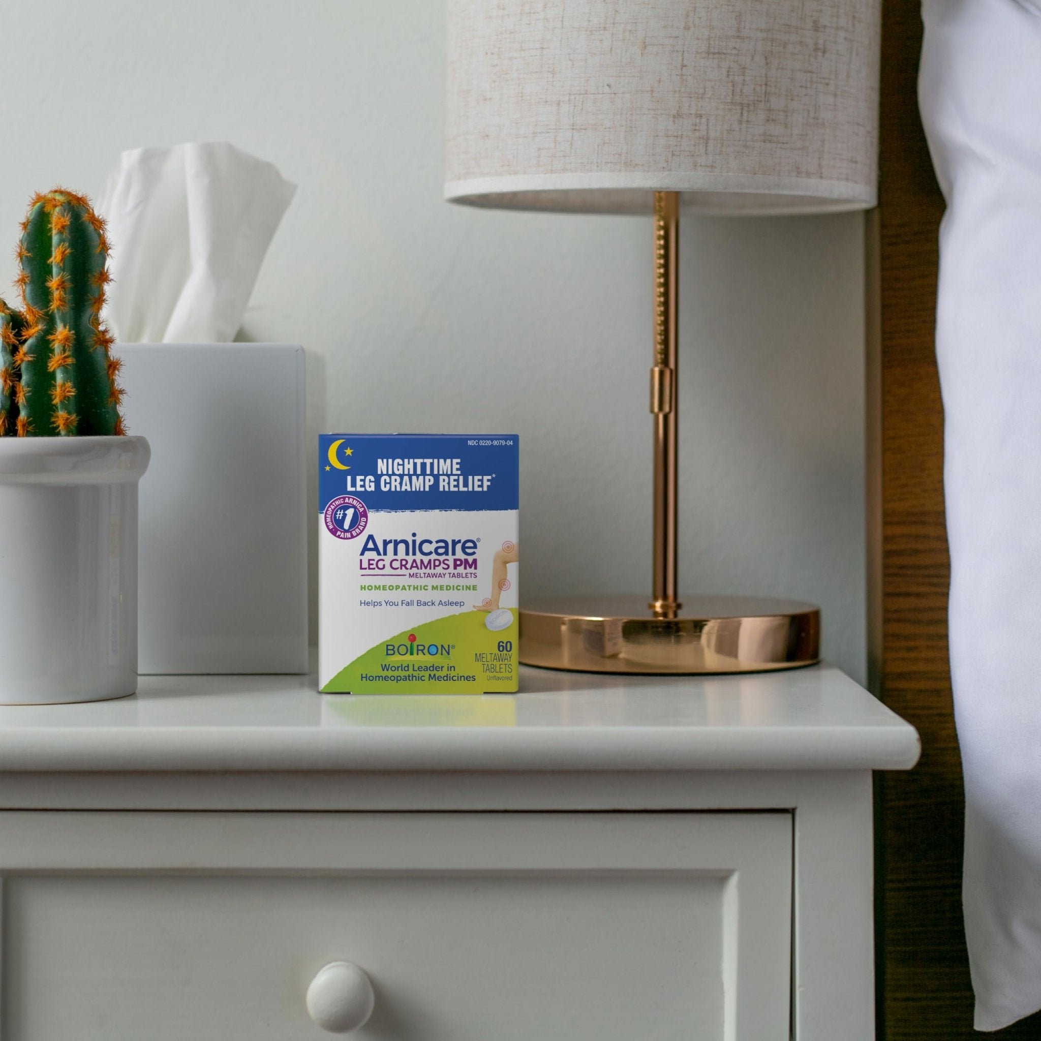 Boiron Arnicare Leg Cramps PM for Nighttime Relief from Cramping and Stiffness in Feet or Calves - 60 Tablets - TrustMedUSA