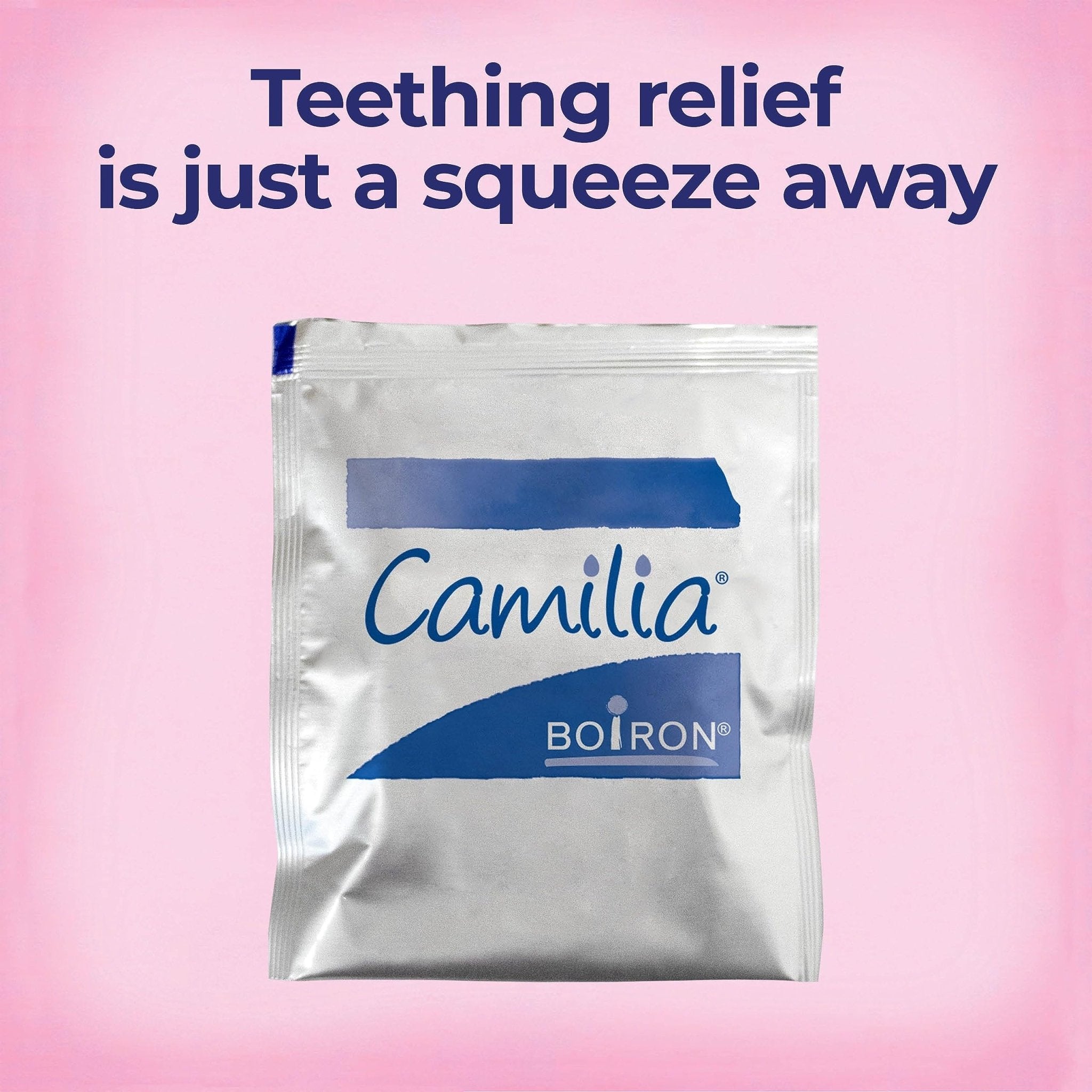 Boiron Camilia Teething Drops for Daytime and Nighttime Relief of Painful or Swollen Gums and Irritability in Babies - 30 Count - Maple Wellness Supplements