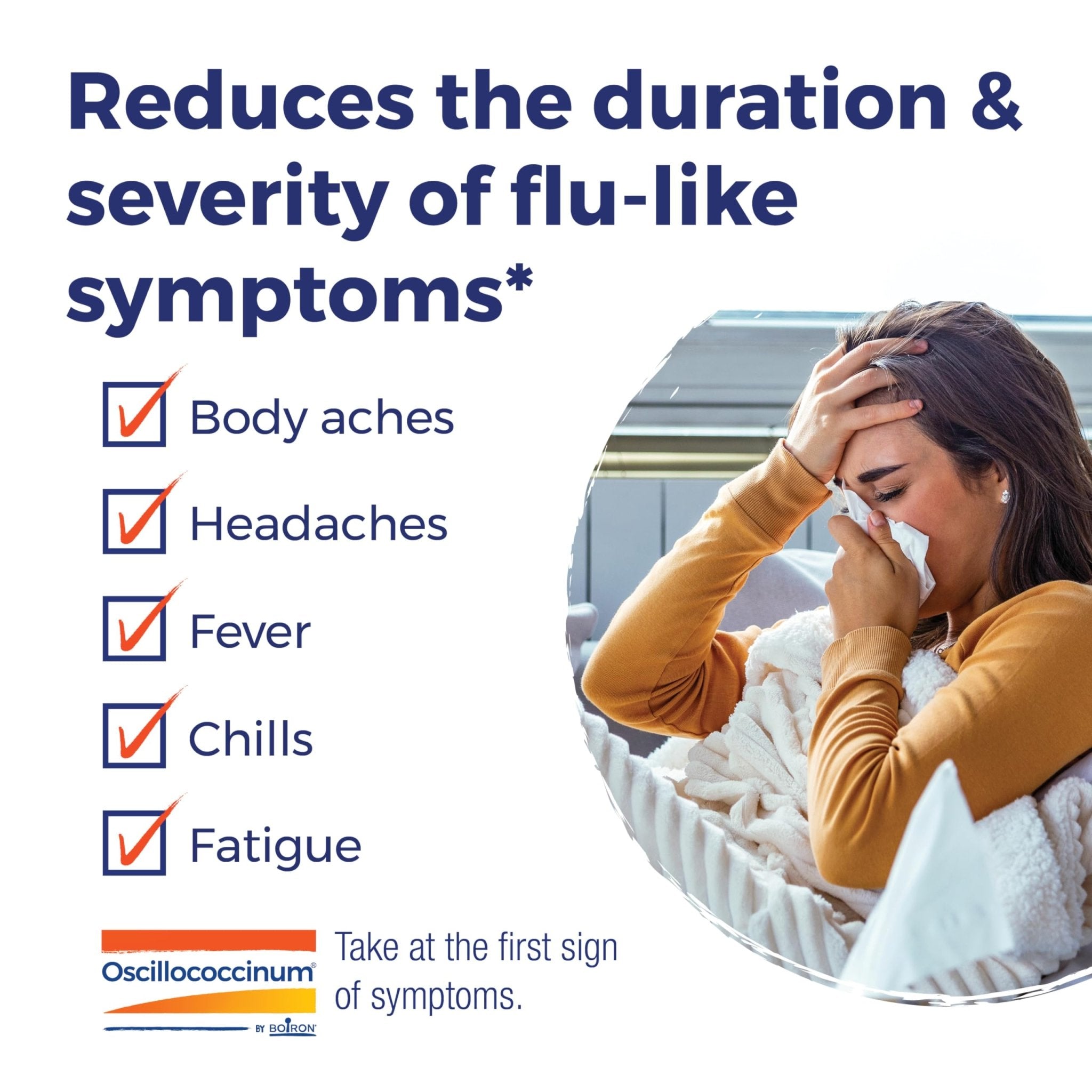 Boiron Oscillococcinum for Relief from Flu-Like Symptoms of Body Aches, Headache, Fever, Chills, and Fatigue - 30 Doses - Maple Wellness Supplements