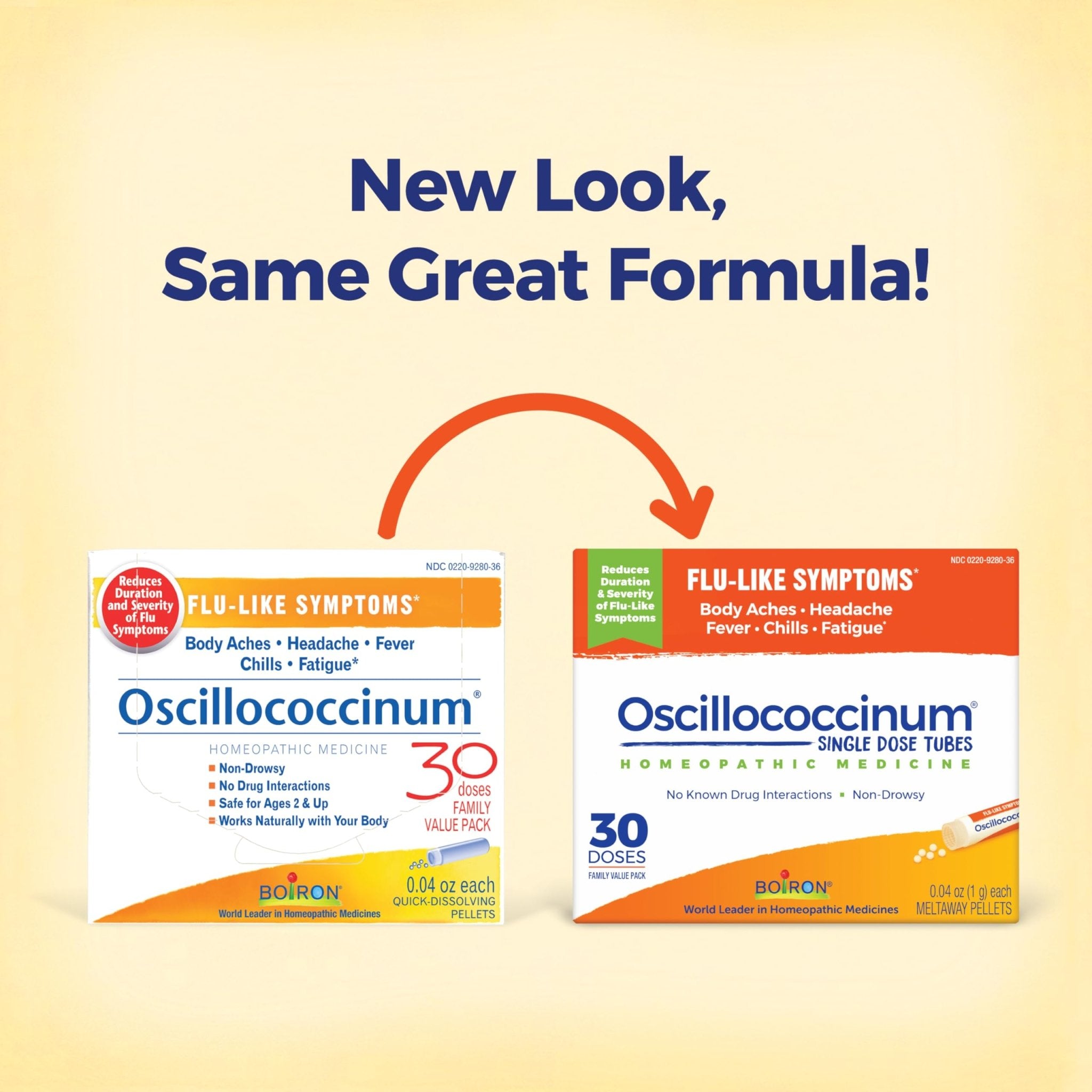 Boiron Oscillococcinum for Relief from Flu-Like Symptoms of Body Aches, Headache, Fever, Chills, and Fatigue - 30 Doses - Maple Wellness Supplements