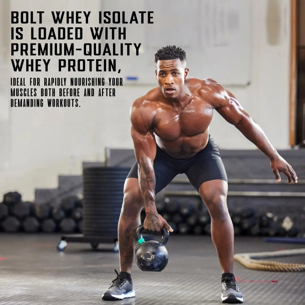 Bolt Nutrition Whey Isolate Protein Powder | with Superfood Phycocyanin | Muscle Strength - TrustMedUSA