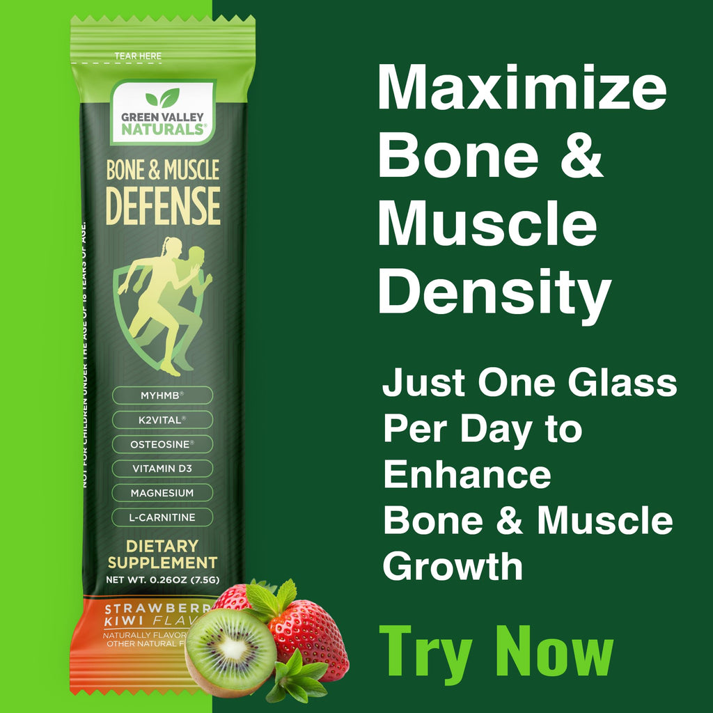 Bone & Muscle Defense Stick Pack | HMB + Leucine Amino Blend for Muscle Support | Protein Growth & Strength Formula for Women & Men | Fertility & Energy Support | Convenient On-the-Go Supplement - TrustMedUSA