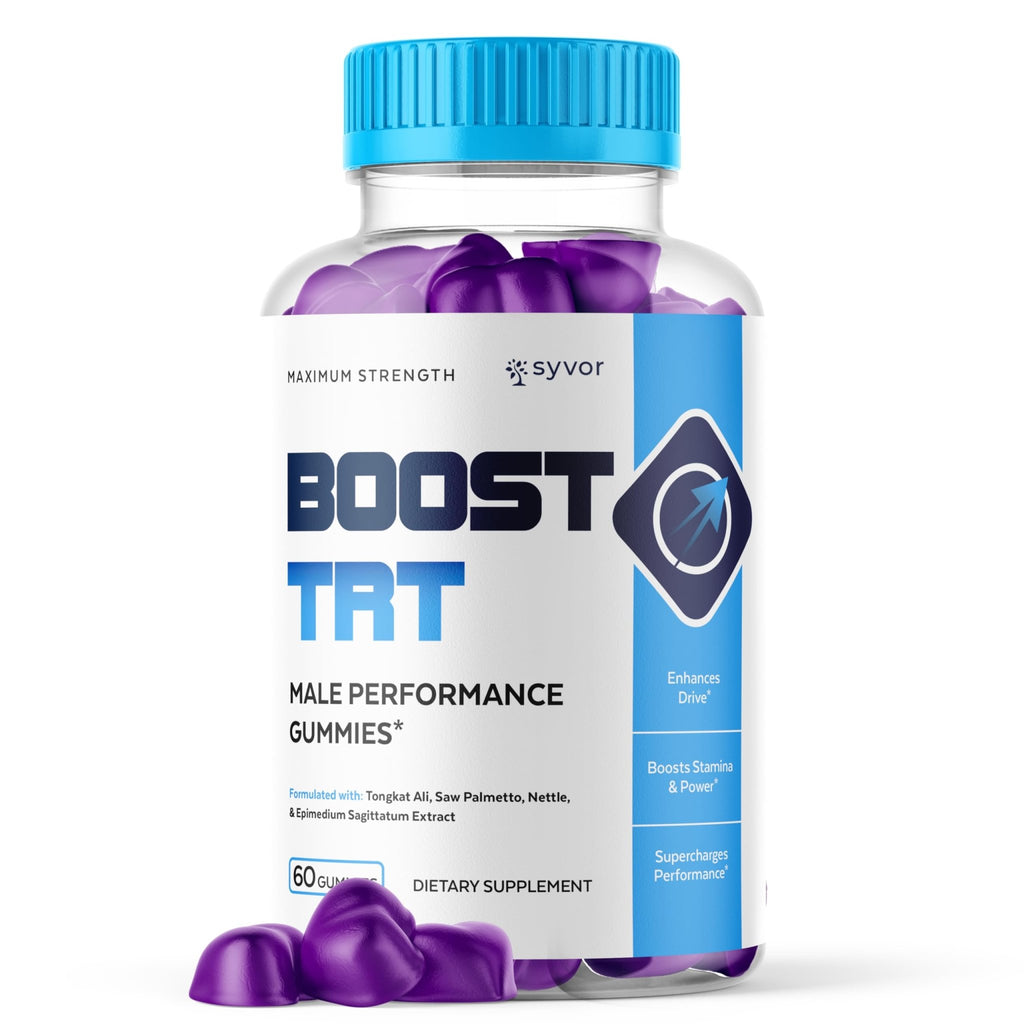 Boost TRT Gummies for Men, Official Boost TRT Male Performance Gummys with Natural Ingredients, Advanced BoostTRT Men's Gummy Supplement with Maximum Strength Premium Vitamins (60 Gummies) - TrustMedUSA