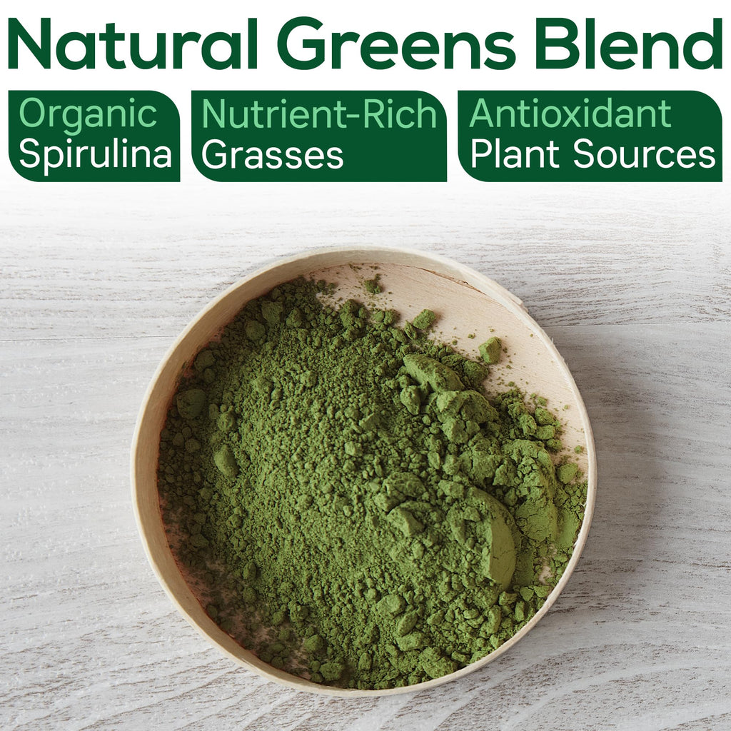 Boost UltraGreens Super Greens Powder - Organic Spirulina, Grasses & Antioxidants | Premium Superfood for Daily Energy | Detox & Whole-Body Wellness - 50 Servings - TrustMedUSA