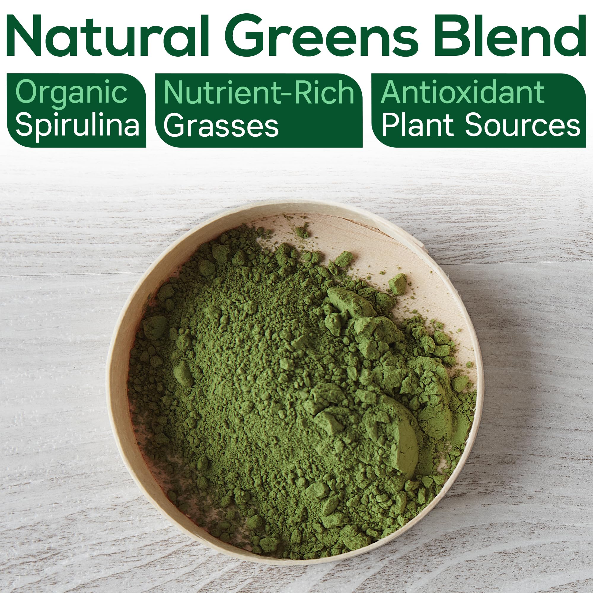 Boost UltraGreens Super Greens Powder - Organic Spirulina, Grasses & Antioxidants | Premium Superfood for Daily Energy | Detox & Whole-Body Wellness - 50 Servings - TrustMedUSA