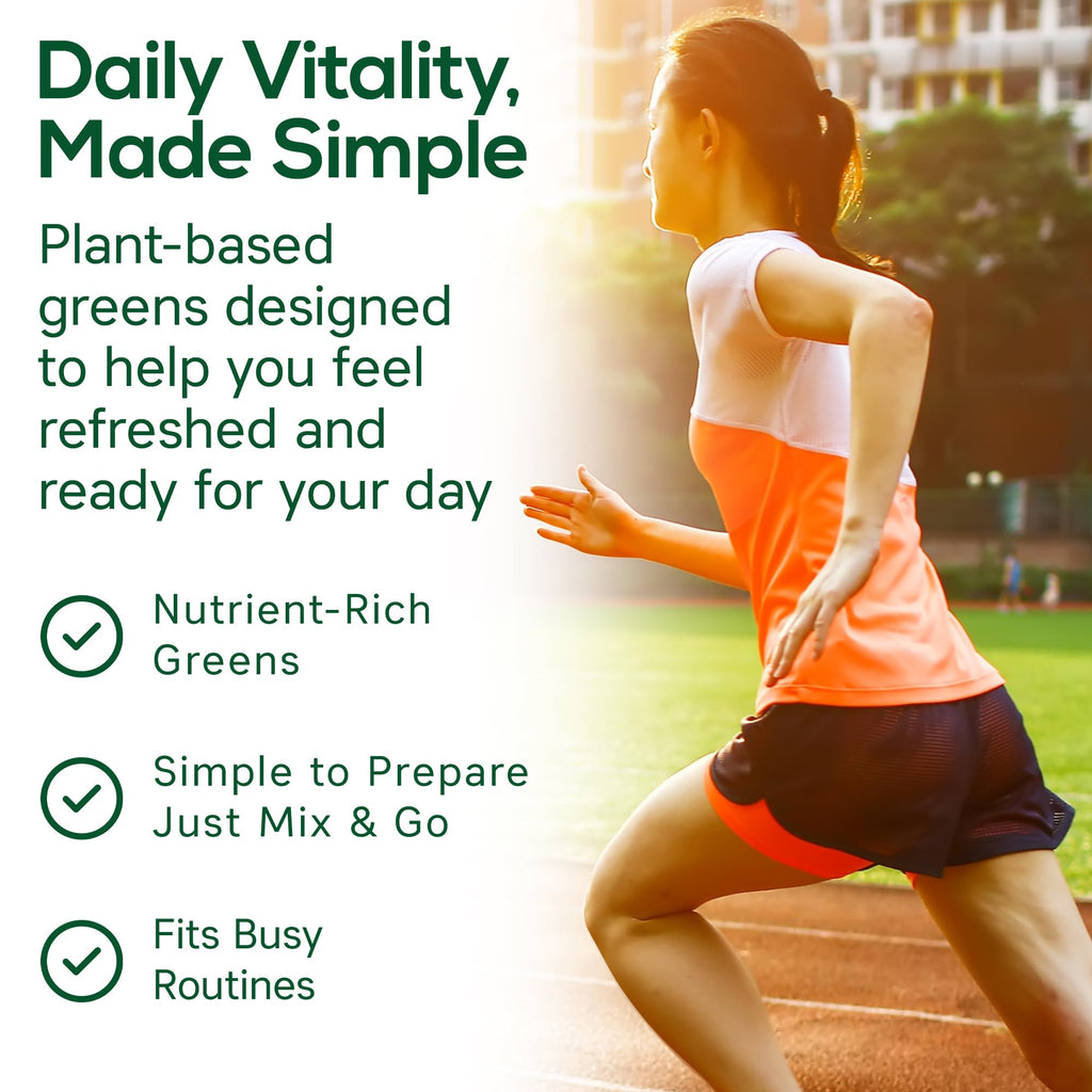 Boost UltraGreens Super Greens Powder - Organic Spirulina, Grasses & Antioxidants | Premium Superfood for Daily Energy | Detox & Whole-Body Wellness - 50 Servings - TrustMedUSA