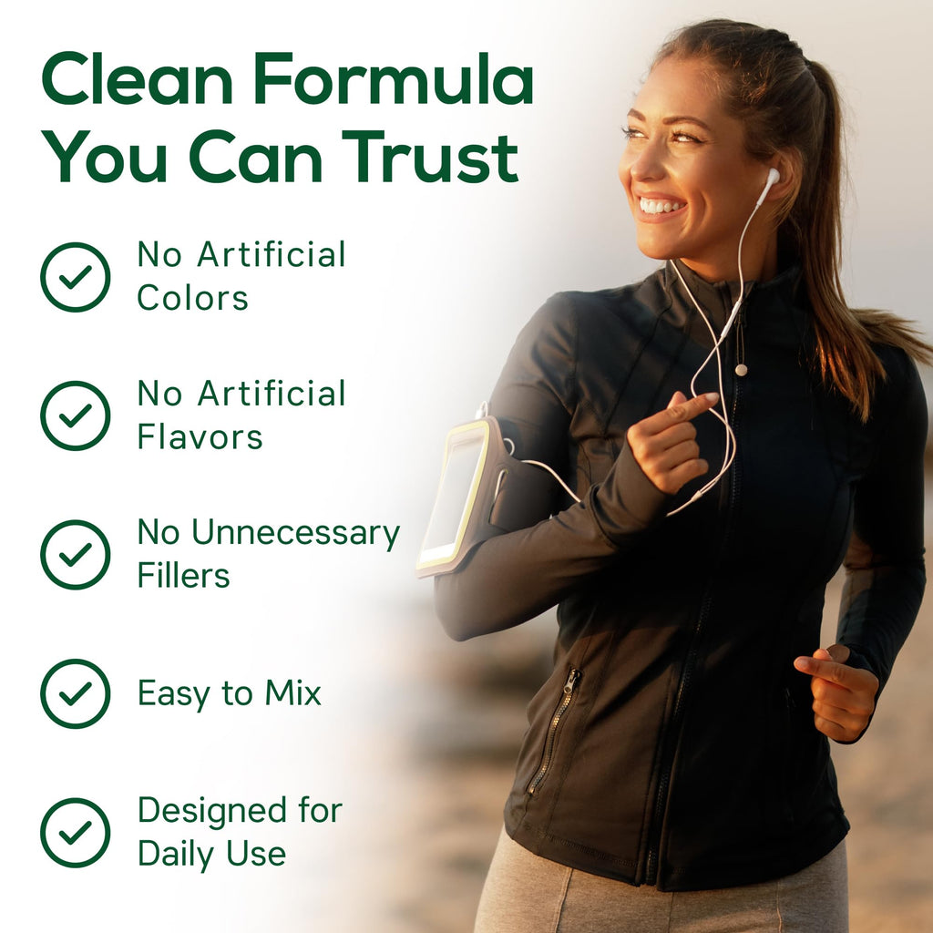 Boost UltraGreens Super Greens Powder - Organic Spirulina, Grasses & Antioxidants | Premium Superfood for Daily Energy | Detox & Whole-Body Wellness - 50 Servings - TrustMedUSA