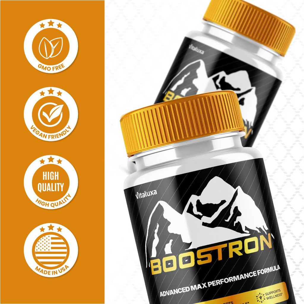 Boostron Capsules, Boostron Supplement Pills - Boostrom Maximum Strength Performance Blend Premium Advanced Formula All Natural Ingredients for Advanced Health Vitamin Support Reviews (60 Capsules) - TrustMedUSA