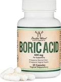 Boric Acid Suppositories 60 Count, Supports Women Health (Easy Dissolve, Third Party Tested) by Double Wood - TrustMedUSA