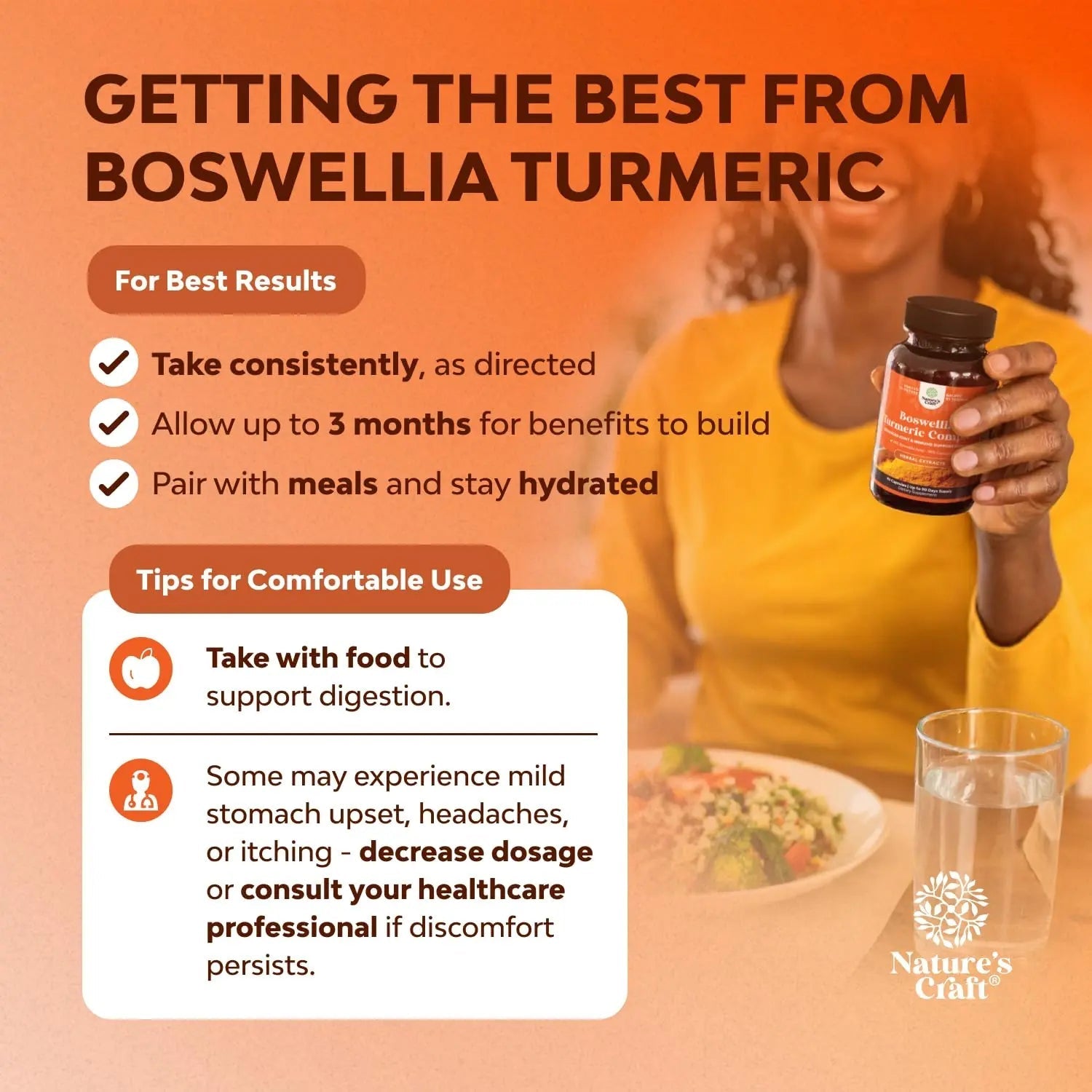 Boswellia Extract Capsules with Turmeric - Advanced Immune Health Support Supplement - Turmeric & Boswellia Serrata Capsules 500mg per Serving for Body Detox & Healthy Joints - 90 Count - TrustMedUSA