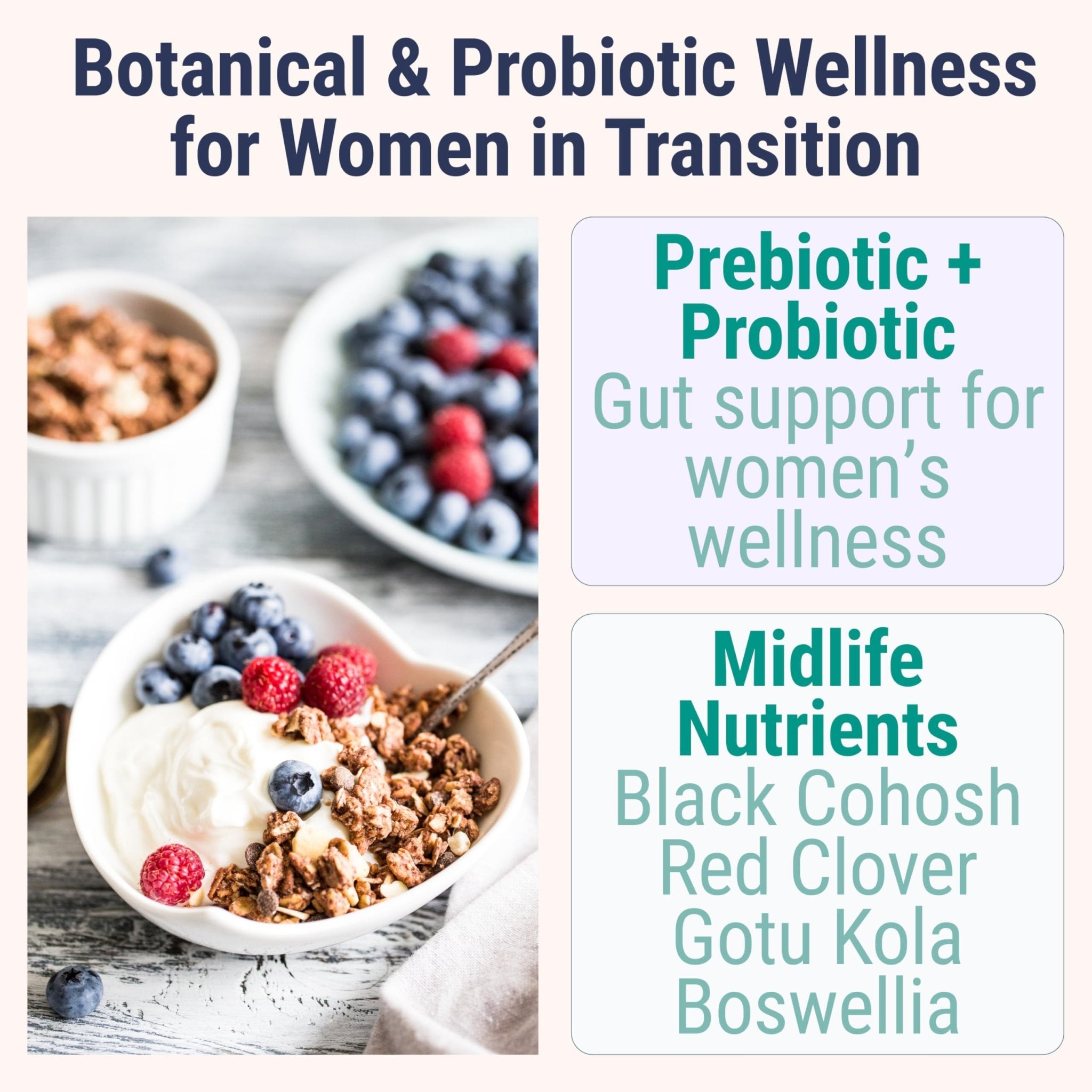 Boswellia Serrata Black Cohosh Gotu Kola Red Clover Extract Complex Gummies w. Probiotic Fiber (Chicory Root Inulin) MSM Methylsulfonylmethane, Supplement Alt for Organic Powder Capsules Tincture - TrustMedUSA