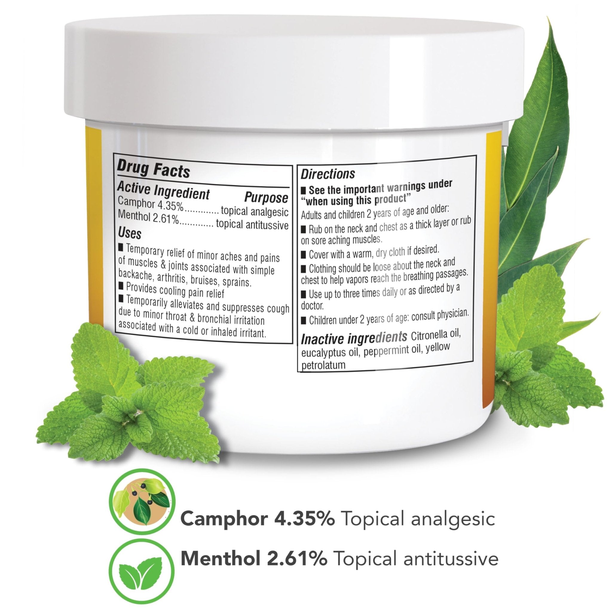 Botanic Choice Eucamint-Pain Relieving Ointment-Muscle, Joints, Sinus, Coughs - TrustMedUSA