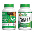 Botanic Choice Mega Fruits and Veggies Blend (60 Capsules) + Prostate 9 Complex (30 Softgels) Bundle - Energy Balance & Superfood Supplement + Urinary Flow & Cellular Health - TrustMedUSA