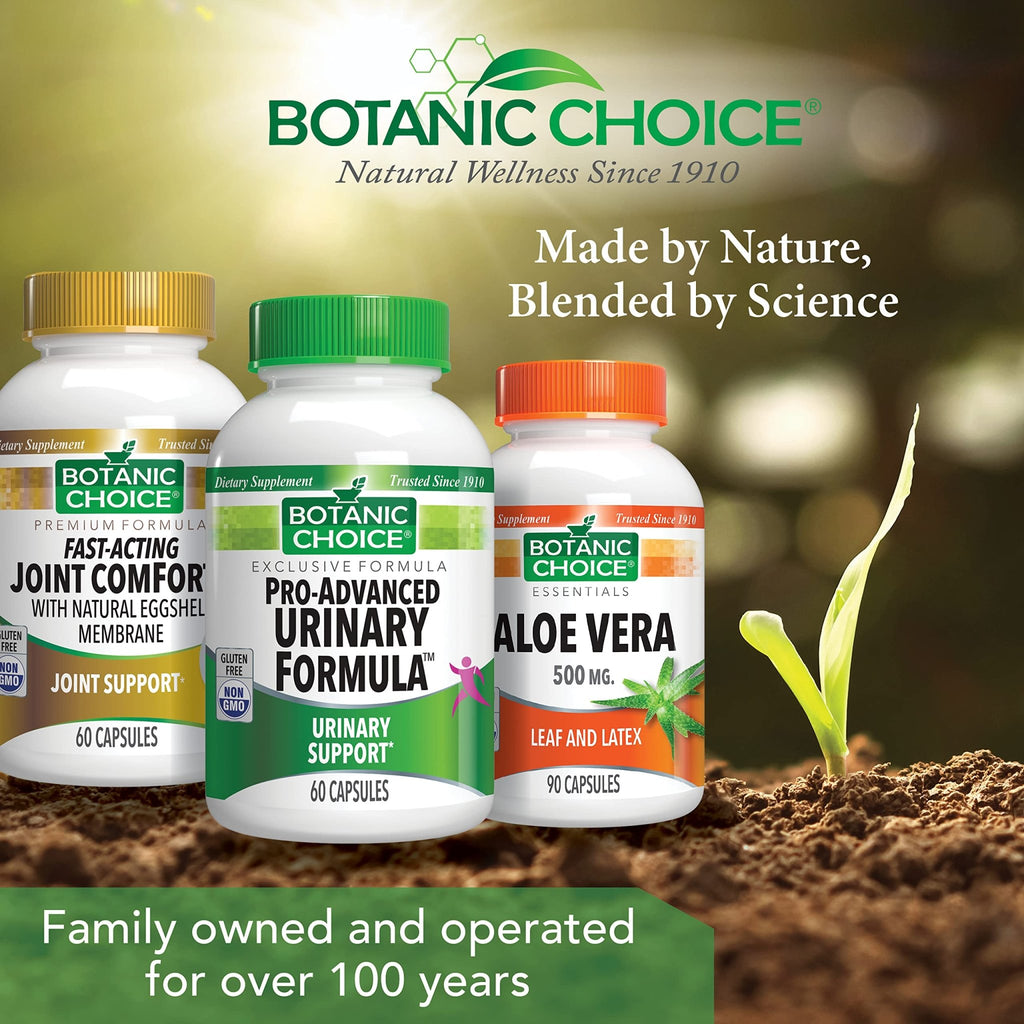 Botanic Choice Pro-Advanced Urinary Formula-Blend for Urinary Tract Health Support - Magnesium Cranberry Uva Ursi Damiana - 60 Capsules - TrustMedUSA