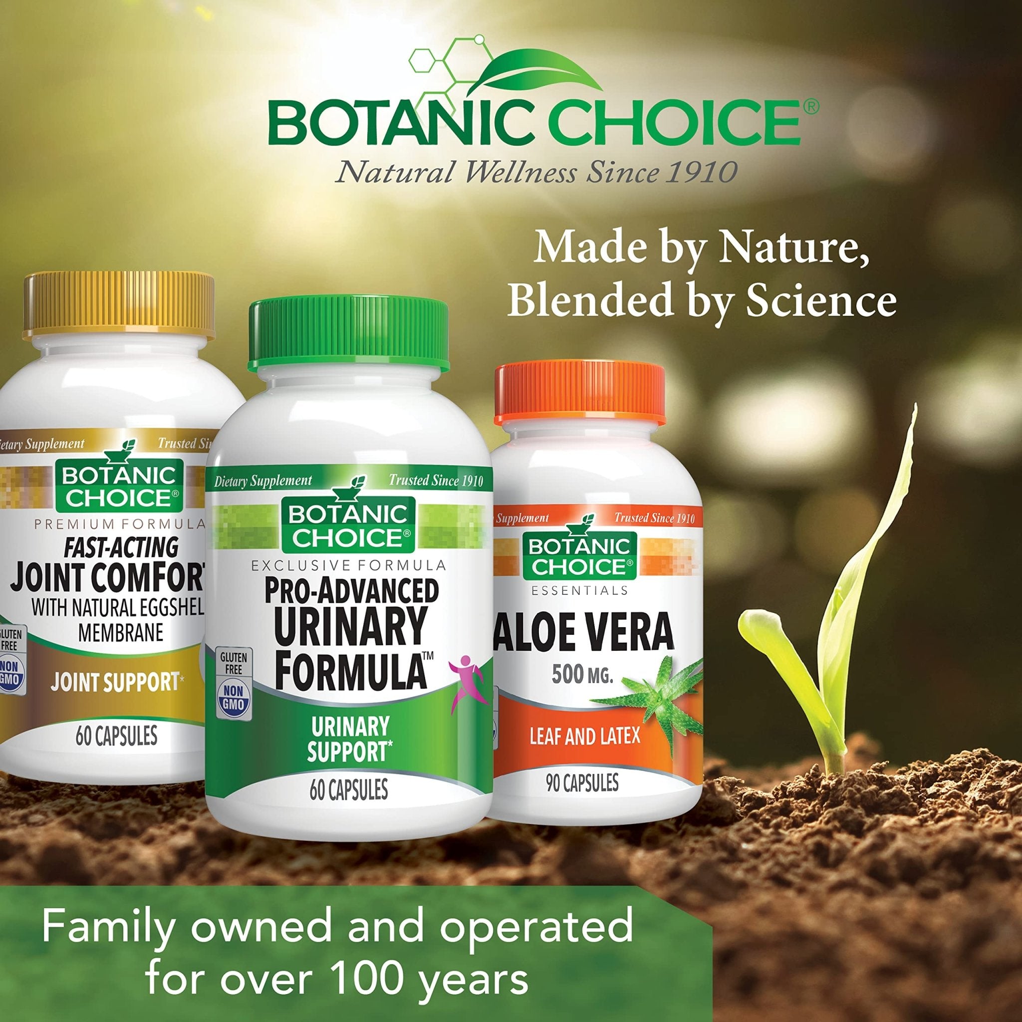 Botanic Choice Pro-Advanced Urinary Formula-Blend for Urinary Tract Health Support - Magnesium Cranberry Uva Ursi Damiana - 60 Capsules - TrustMedUSA