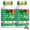 Botanic Choice Since 1910 - Mega Fruits & Veggies Blend - 42 Fruits and Vegetables - 2 Caps Daily - 60 Count Supplement - 2 Pack - TrustMedUSA