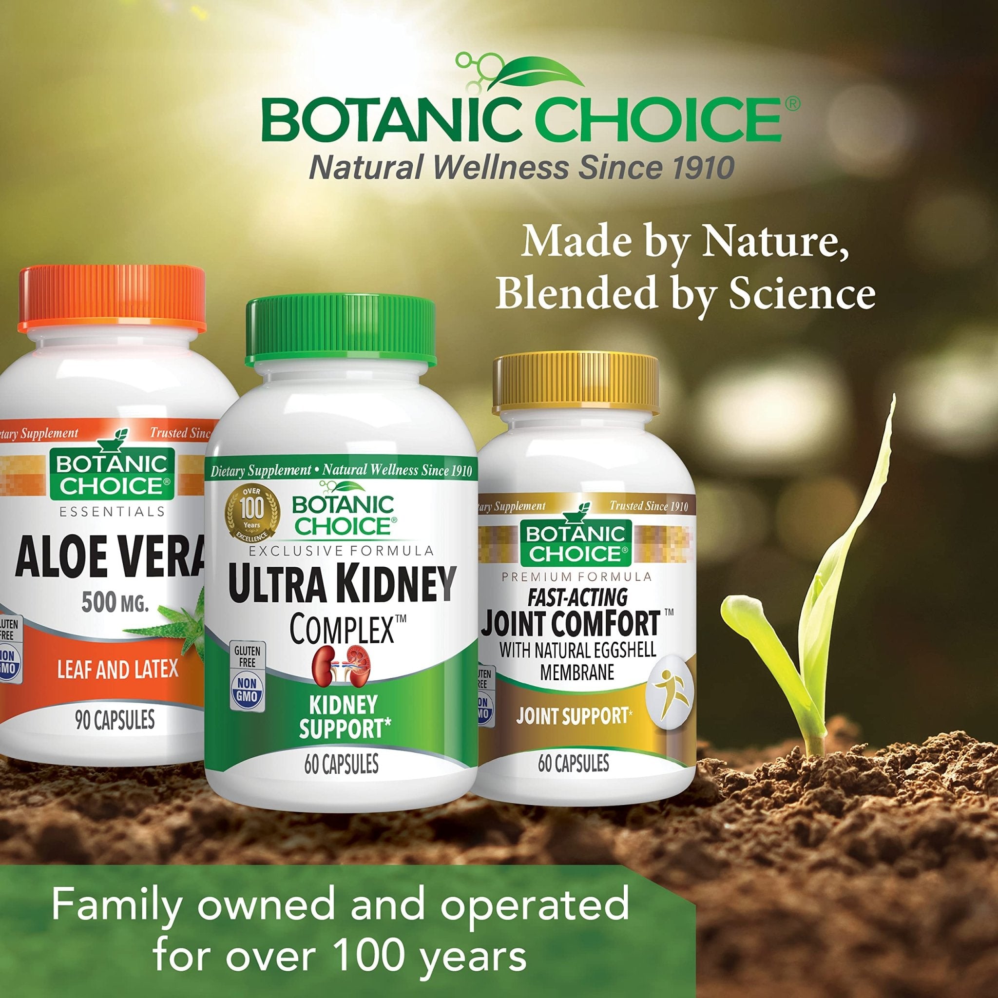 Botanic Choice Ultra Kidney Complex - Optimal Kidney Support with Milk Thistle, Green Tea & More- 60 Capsules - TrustMedUSA