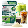 Bovine Colostrum and Hydrolyzed Collagen Peptides Powder Supplement for Women & Men - Supports Gut Health, Joint & Bone Health, Hair Skin Nails - Grass-Fed, Non-GMO, Gluten Free, 300g (30 Servings) - TrustMedUSA