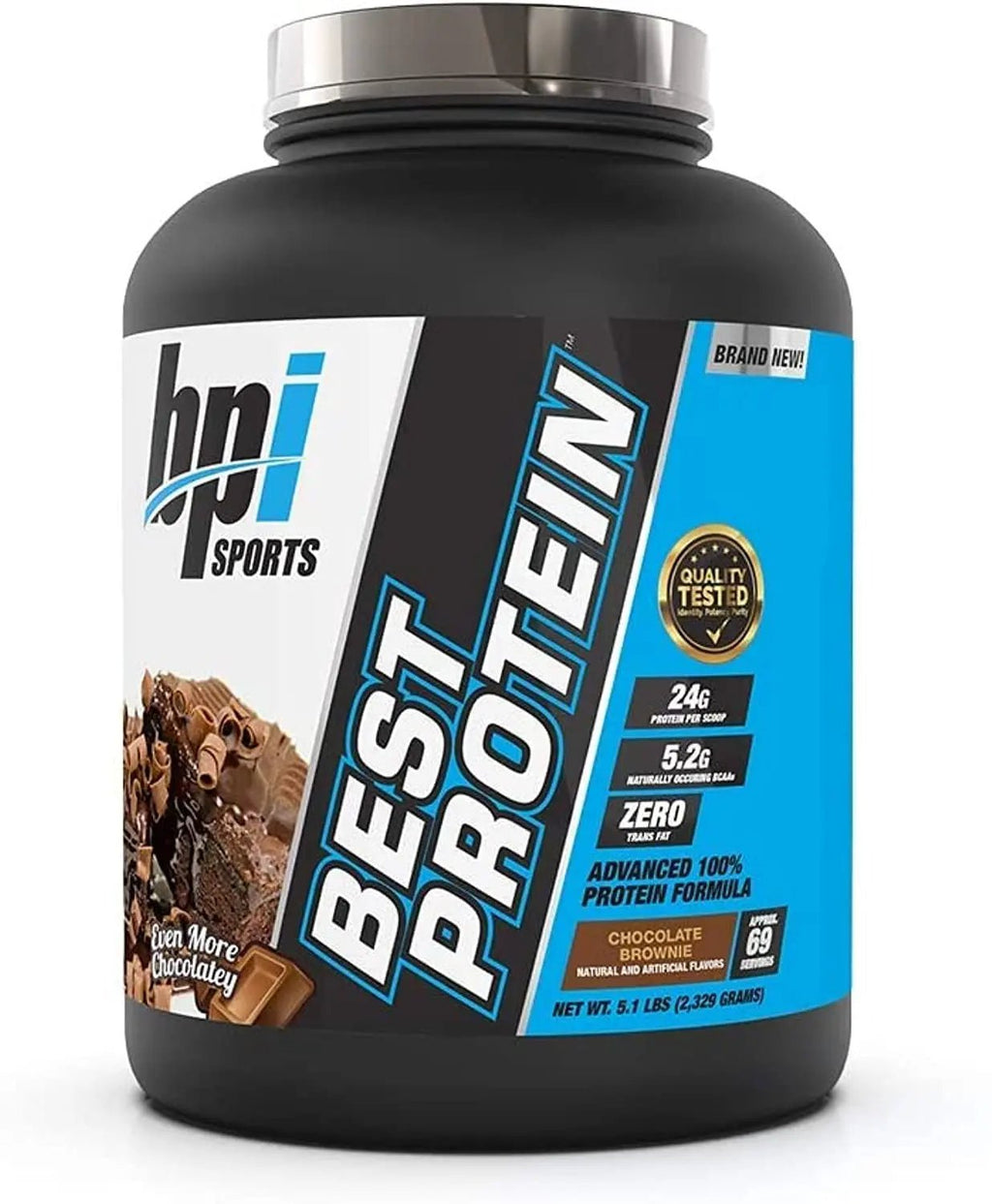 BPI Sports Best Protein, Chocolate Brownie, 5.1 Pound - TrustMedUSA