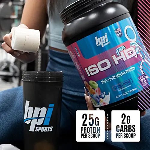 BPI Sports ISO HD – 100% Whey Protein Isolate Powder – Muscle Growth, Recovery - TrustMedUSA