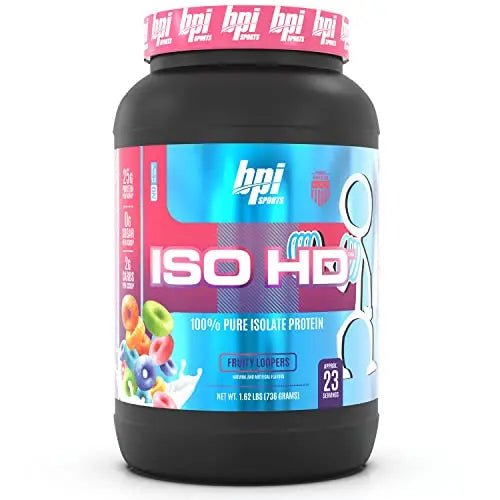 BPI Sports ISO HD – 100% Whey Protein Isolate Powder – Muscle Growth, Recovery - TrustMedUSA