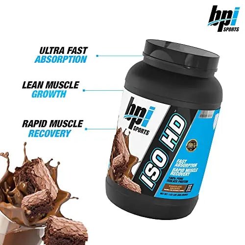 BPI Sports Iso Hd – 100% Whey Protein isolates – Muscle Growth, Recovery, Weight Loss, - TrustMedUSA