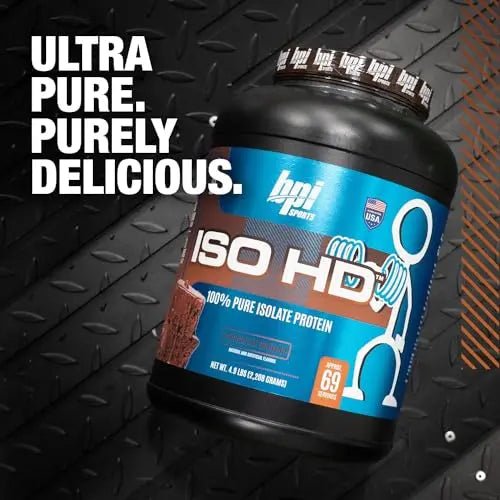 BPI Sports ISO HD Isolate Protein Chocolate Brownie - 69 Servings, 5.4 pounds - TrustMedUSA