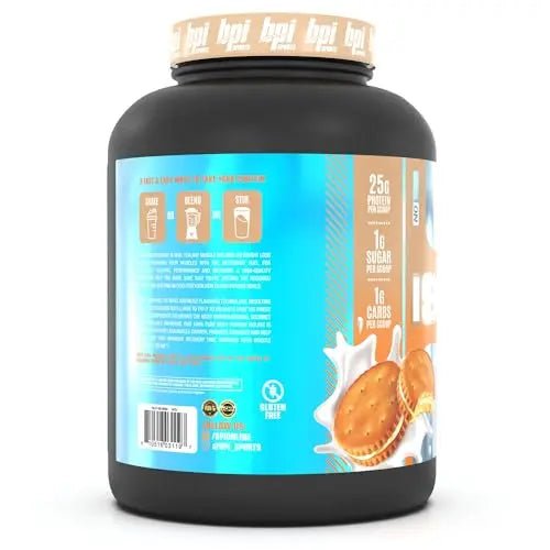BPI Sports ISO HD Isolate Protein Vanilla Cookie, 76.8 oz - 69 Servings - TrustMedUSA