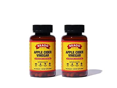 Bragg Apple Cider Vinegar Capsules - Vitamin D3 & Zinc - 750mg of Acetic Acid – Immune - TrustMedUSA