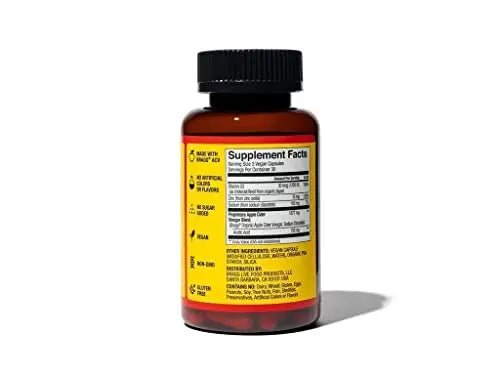 Bragg Apple Cider Vinegar Capsules - Vitamin D3 & Zinc - 750mg of Acetic Acid – Immune - TrustMedUSA