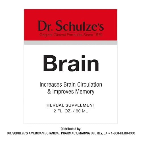 Brain Formula 2 oz. - Vegan and Wild-Harvested | Stimulates Circulation and and Improved - TrustMedUSA